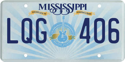MS license plate LQG406
