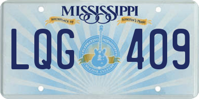 MS license plate LQG409