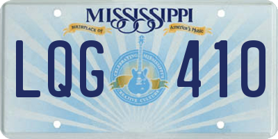 MS license plate LQG410