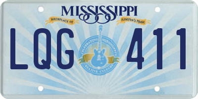 MS license plate LQG411