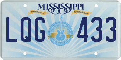 MS license plate LQG433