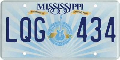 MS license plate LQG434