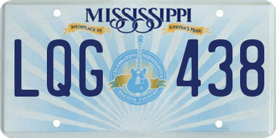 MS license plate LQG438