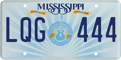MS license plate LQG444