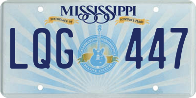 MS license plate LQG447