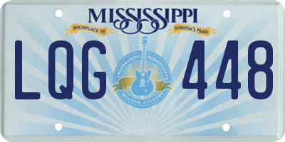 MS license plate LQG448