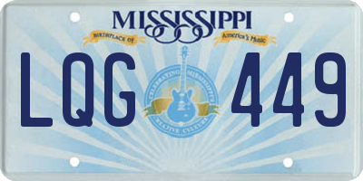 MS license plate LQG449
