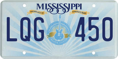 MS license plate LQG450