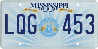 MS license plate LQG453