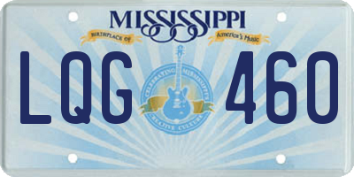 MS license plate LQG460