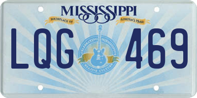 MS license plate LQG469