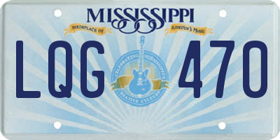 MS license plate LQG470