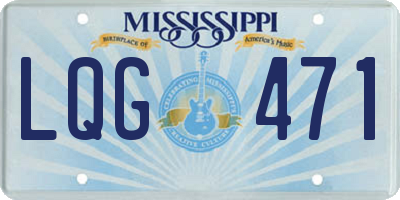 MS license plate LQG471