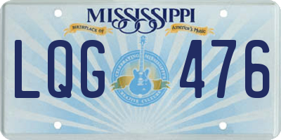 MS license plate LQG476