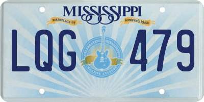 MS license plate LQG479