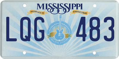 MS license plate LQG483