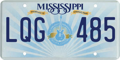 MS license plate LQG485