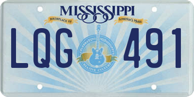MS license plate LQG491