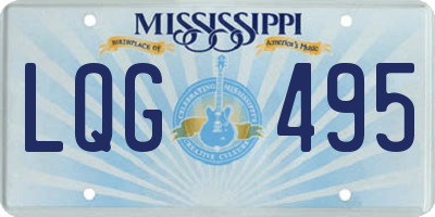 MS license plate LQG495