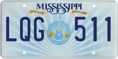 MS license plate LQG511