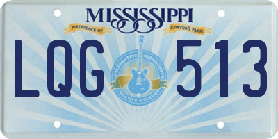 MS license plate LQG513