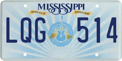 MS license plate LQG514