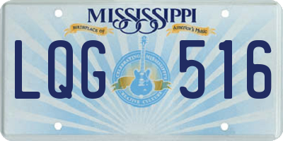 MS license plate LQG516
