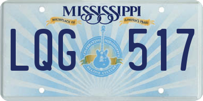 MS license plate LQG517