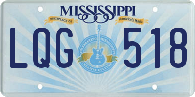 MS license plate LQG518