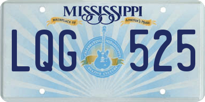 MS license plate LQG525