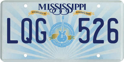 MS license plate LQG526