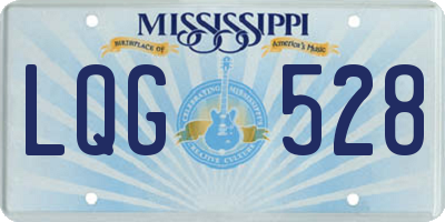 MS license plate LQG528