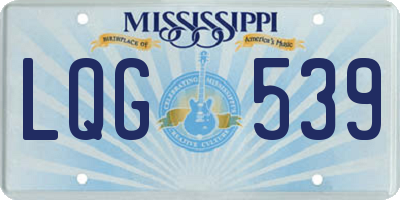 MS license plate LQG539