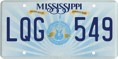 MS license plate LQG549