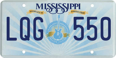 MS license plate LQG550