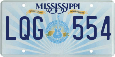 MS license plate LQG554