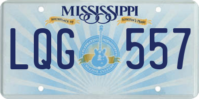 MS license plate LQG557