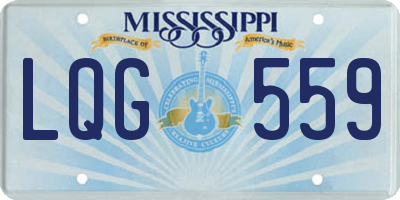 MS license plate LQG559
