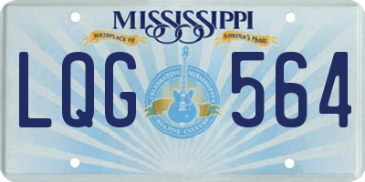 MS license plate LQG564