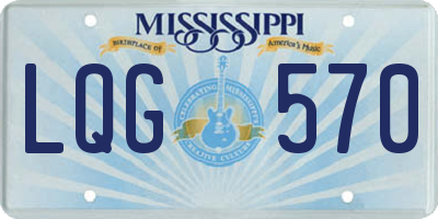 MS license plate LQG570