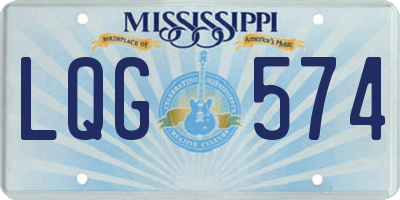 MS license plate LQG574