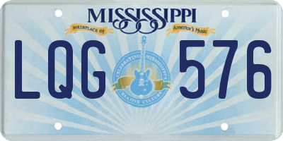 MS license plate LQG576
