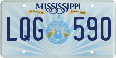 MS license plate LQG590