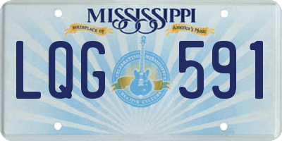 MS license plate LQG591