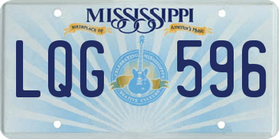 MS license plate LQG596