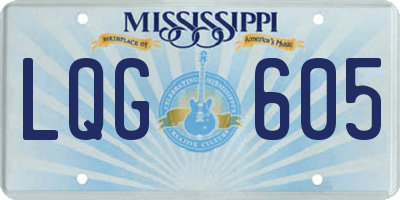 MS license plate LQG605