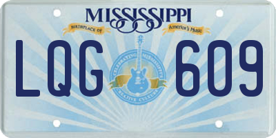 MS license plate LQG609