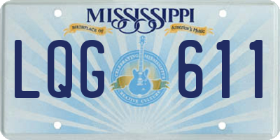 MS license plate LQG611