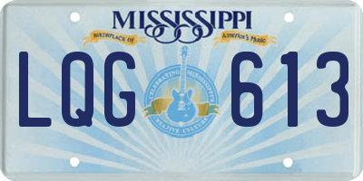MS license plate LQG613