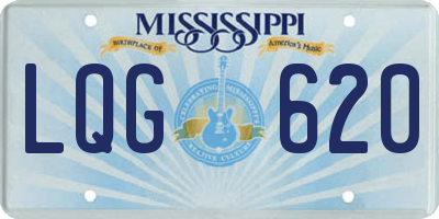 MS license plate LQG620